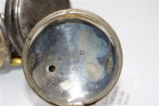 Two silver pocket watches including 19th century by Clemonts, London.